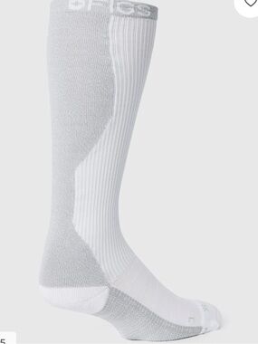 White compression socks